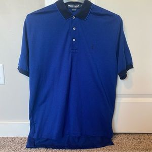POLO Ralph Lauren Golf Vintage 90s Blue Polo Mens Large Cotton